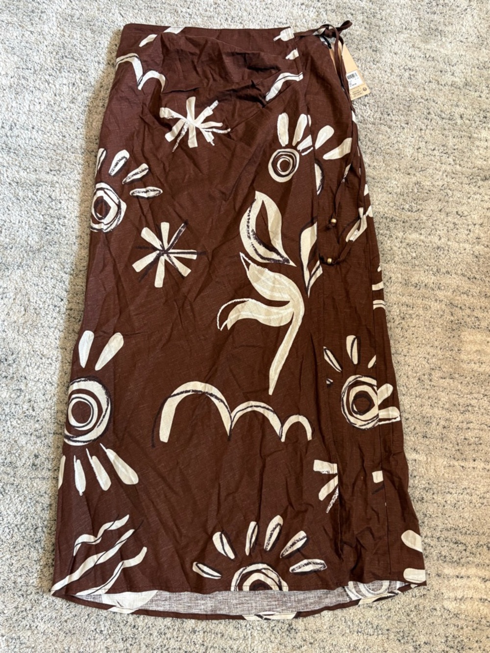 Scotch & Soda Linen Wrap Skirt (XS)